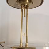 Lampe laiton plexi métal perforé 1954