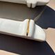 Vintage Knife Rest in White Porcelain with Gold Trim
