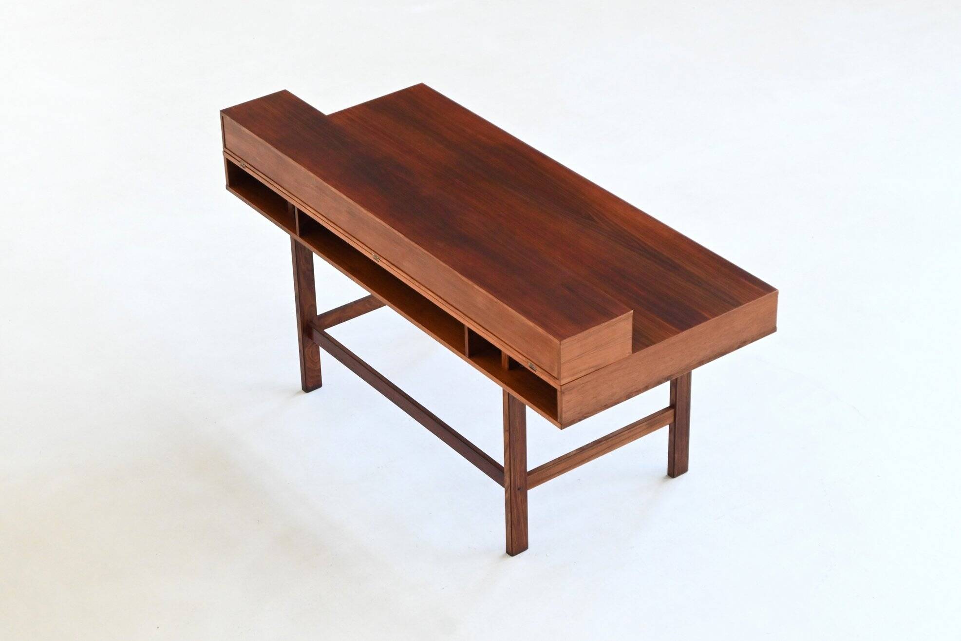 Bureau Peter Lovig Flip-Top Partners en palissandre, Lovig, Danemark, 1960