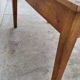 Farmhouse table in fruit tree 2 drawers period 1900 -1m27