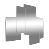 Miroir biscuit de chez Cinna