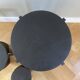 Three wooden side tables