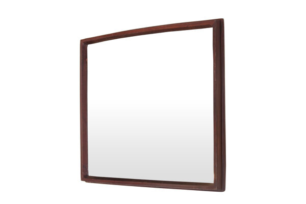 Miroir du milieu du siècle carré danois en teck