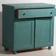 Antique Emerald Green Bedroom Chest of Drawers (c.1920) #4