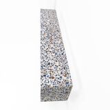 Italian-designed "Arcata" Console Table White Terrazzo Marble by Domus Stud