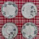 4 matching plates iron earth 1900