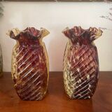 Pair of Clichy vases