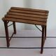 Folding wooden stool