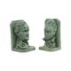 Bookends bust wagner beethoven plaster signed