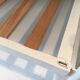 Ivory metal bed
