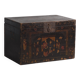 Coffre ancien peint en bois de pin – Chine, vers 1900