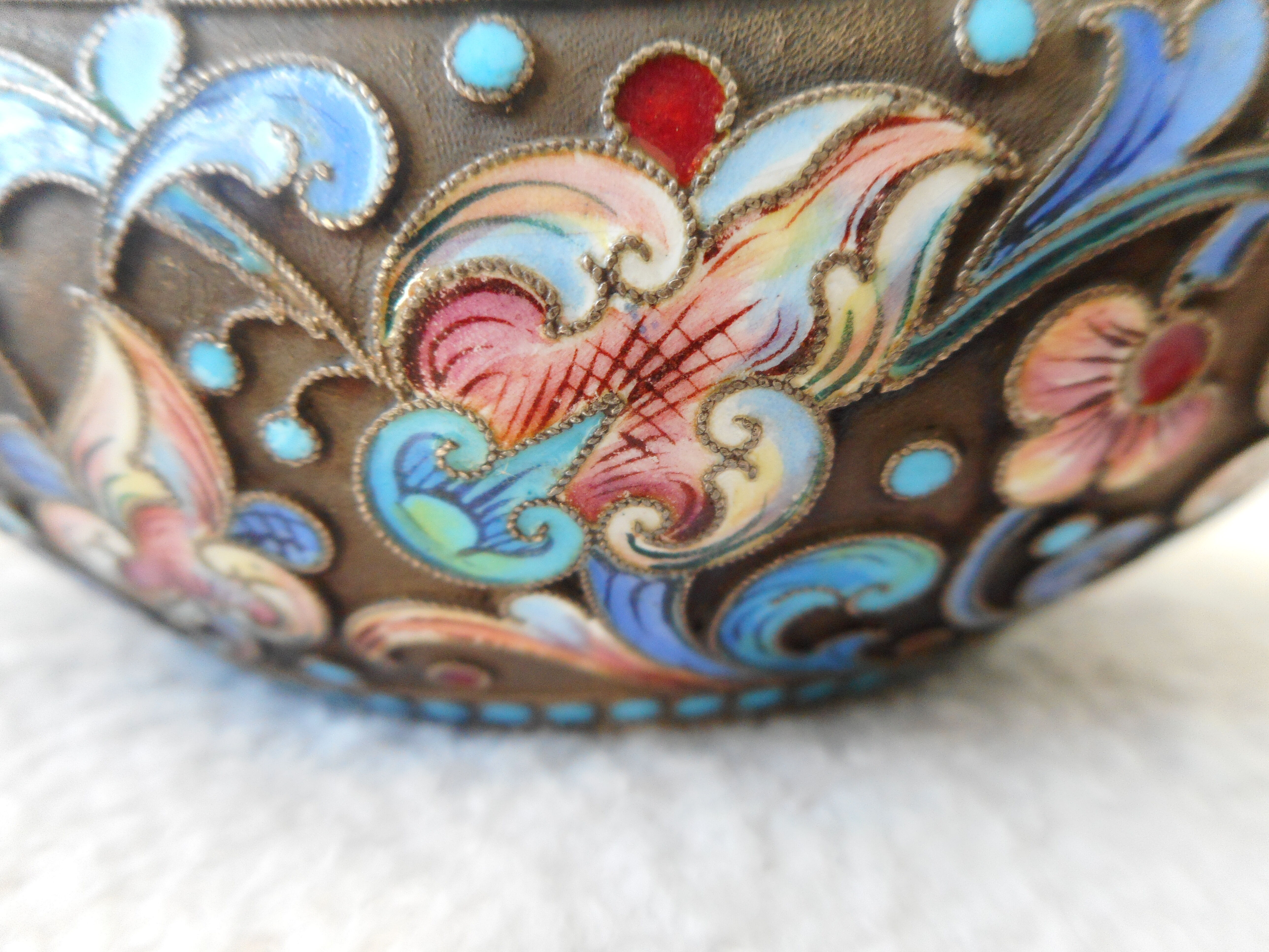 Russian enamelled kovsh