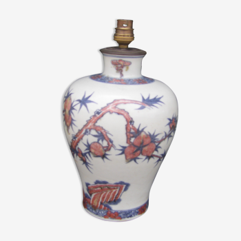 Pied de lampe en porcelaine de Chine