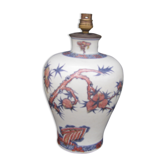 Pied de lampe en porcelaine de Chine