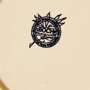 Set of 4 blue and white porcelain plates