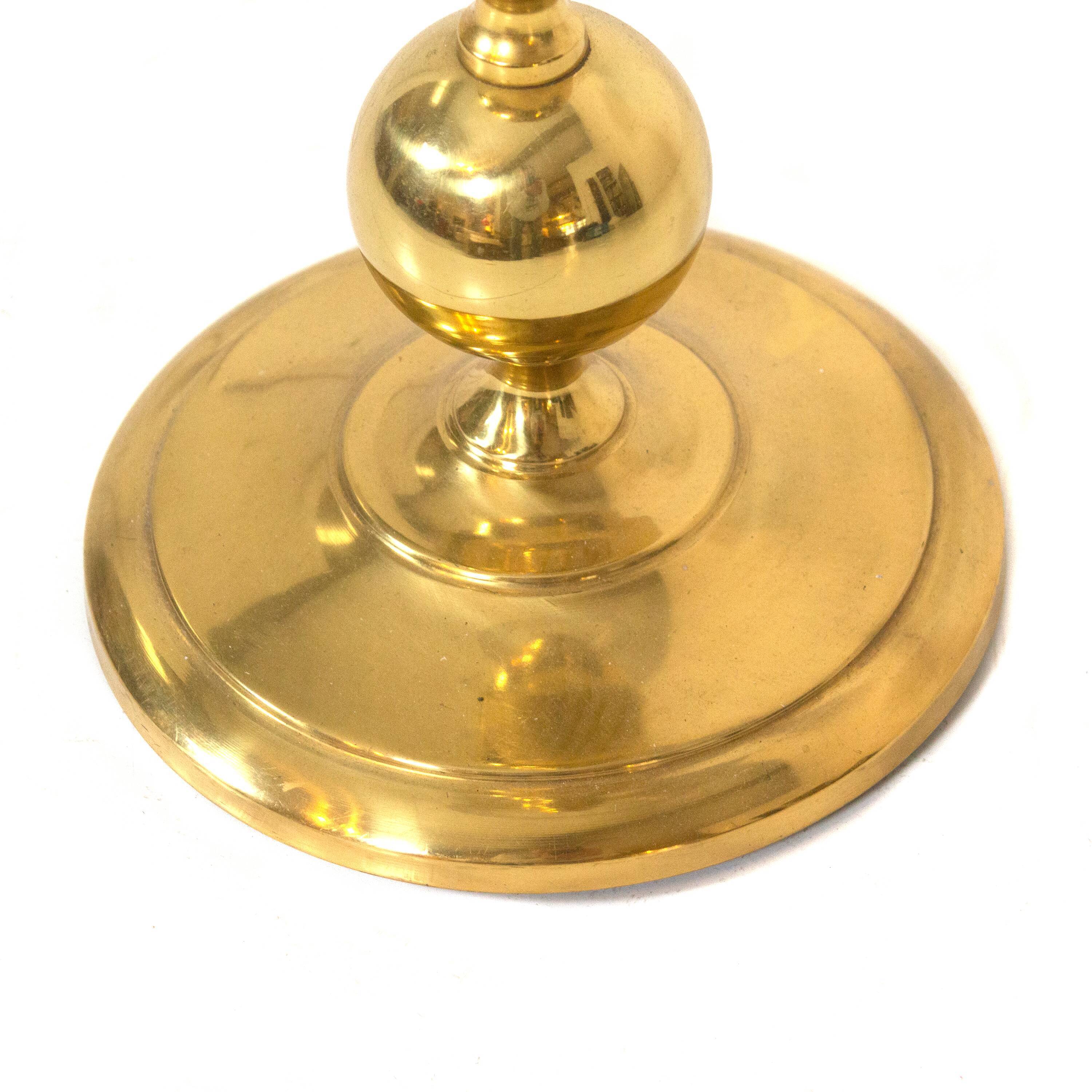 Scandinavian brass lampadair 1970