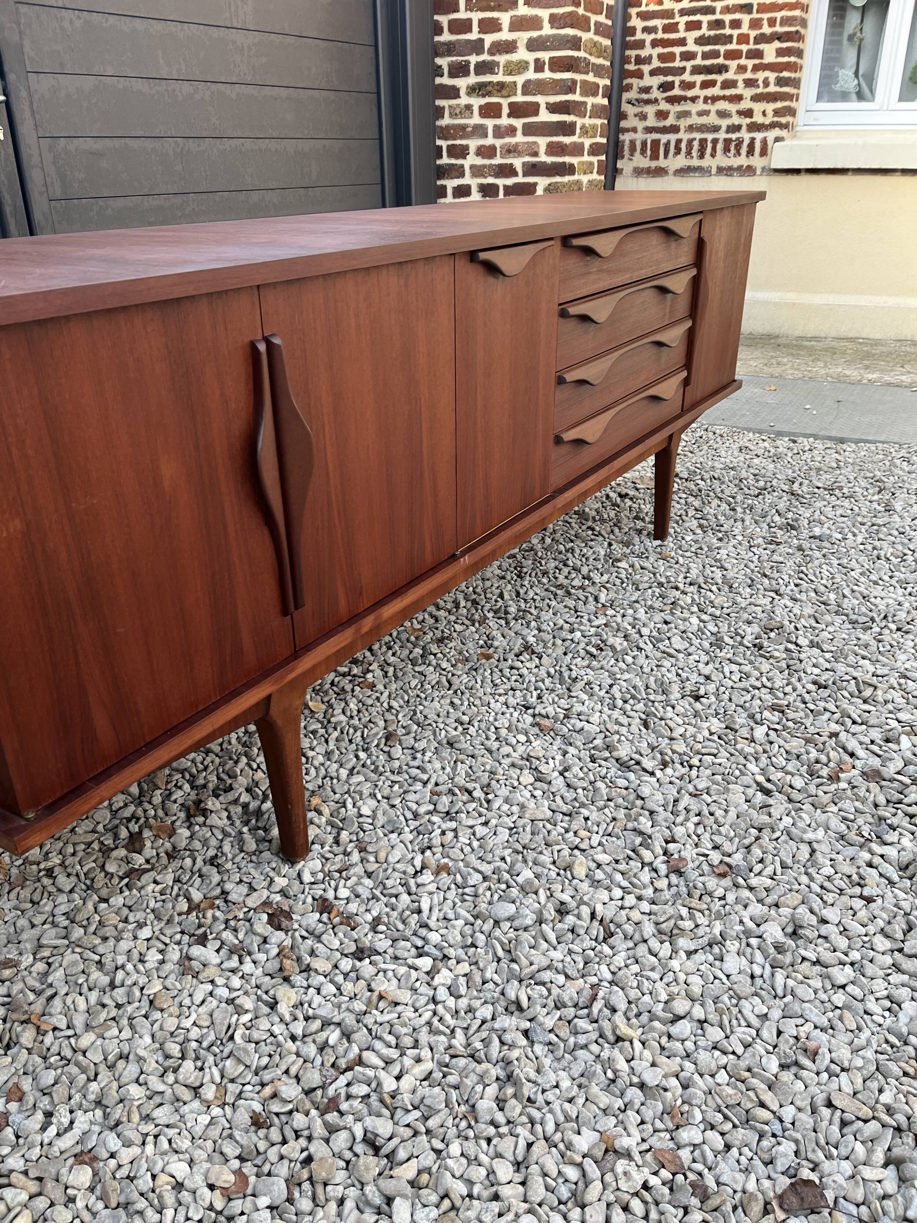 Scandinavian teak row