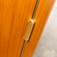 Wardrobe 1970 teak 4 doors half wardrobe half shelf 182 cm