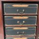 Louis Philippe period cabinet in mahogany veneer, 19th century.