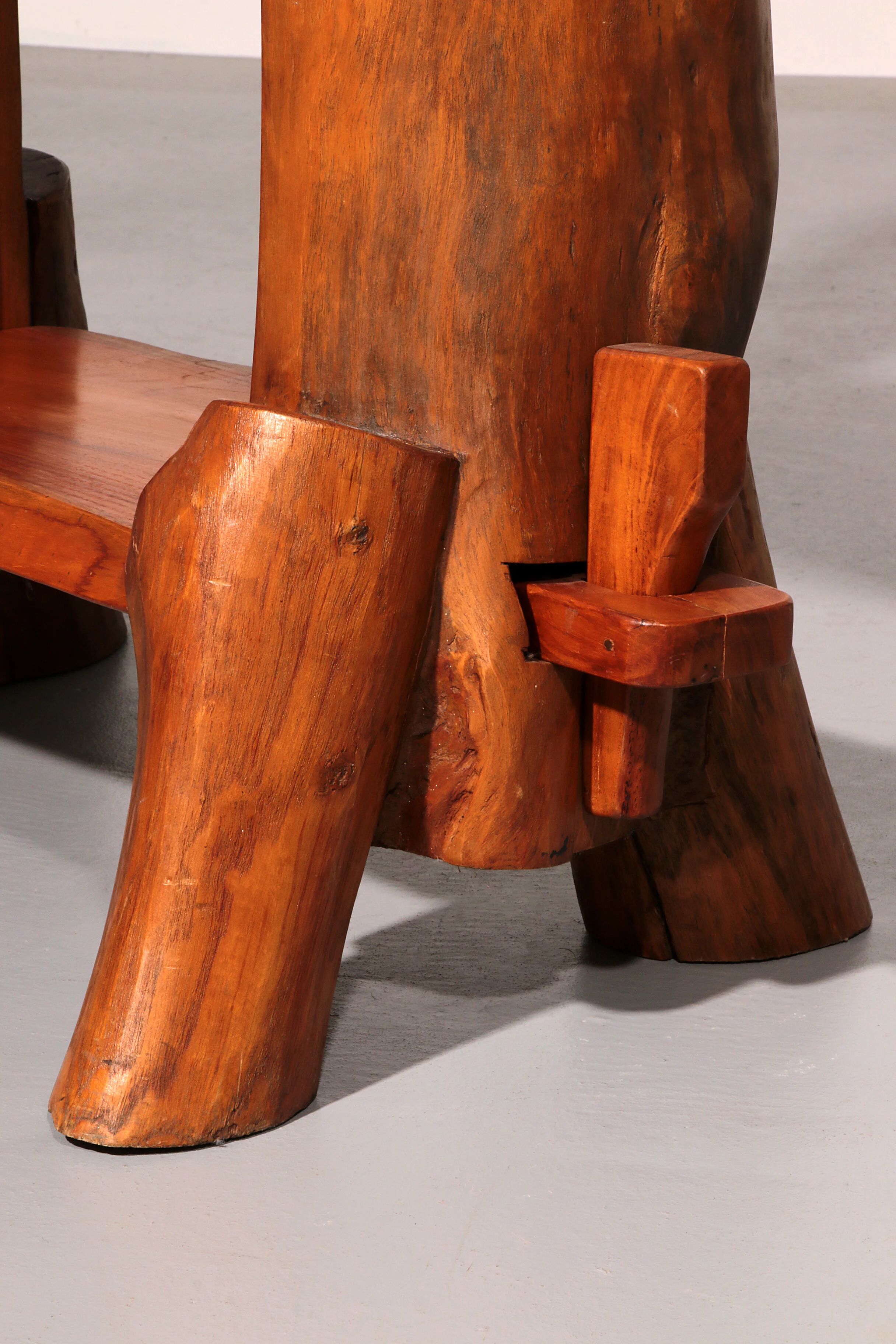 A playful mid-century French wooden bookcase 1960