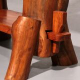 A playful mid-century French wooden bookcase 1960