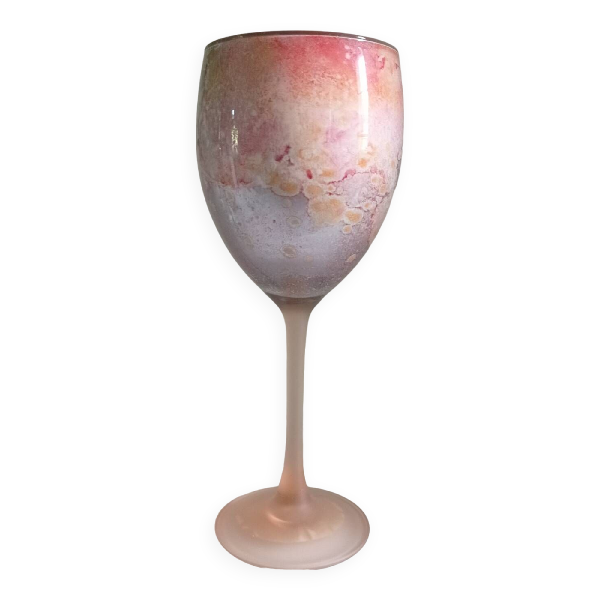 Decorated glass by the artist Jean Noël Bouillet