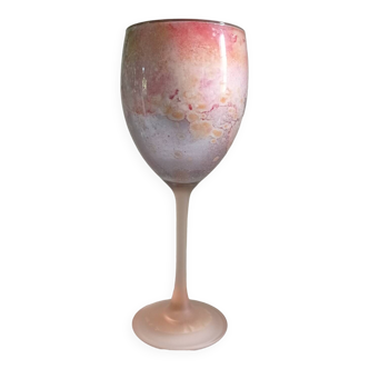 Decorated glass by the artist Jean Noël Bouillet