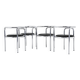 4 “Locus Solus” Chairs by Gae Aulenti for Poltronova, 1960s