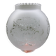 Tulipe globe verre gravé lampe suspension lustre applique