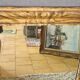 Miroir Louis Philippe décors faux bois  93 x 69 cm