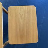 Tables gigognes vintage 1960 table basse d'appoint bois clair - 52 x 55 x 3