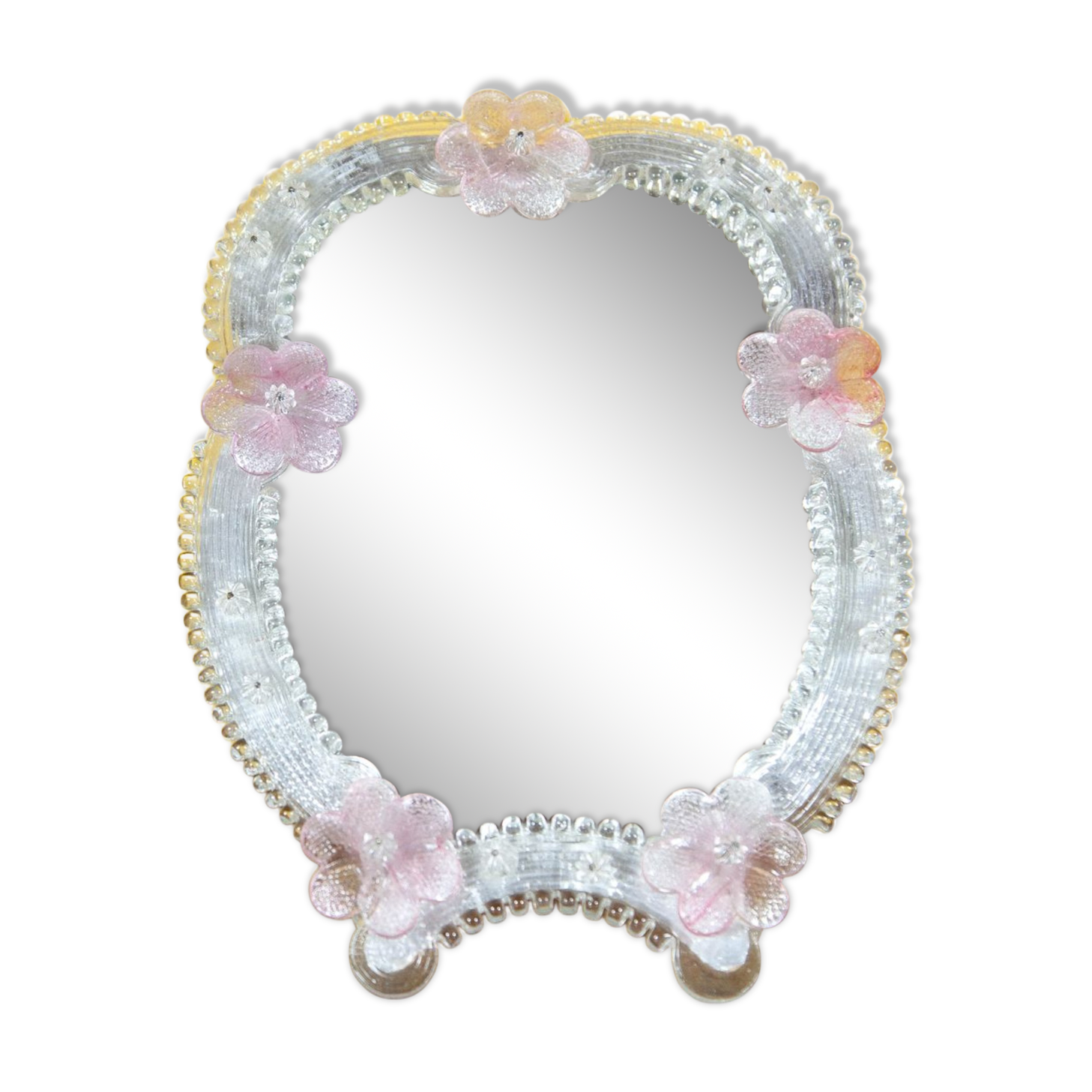 Venetian mirror Ongaro e Fuga Italy, Murano glass mirror, table mirror or wall mirror