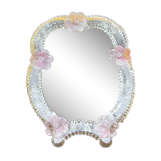 Venetian mirror Ongaro e Fuga Italy, Murano glass mirror, table mirror or wall mirror