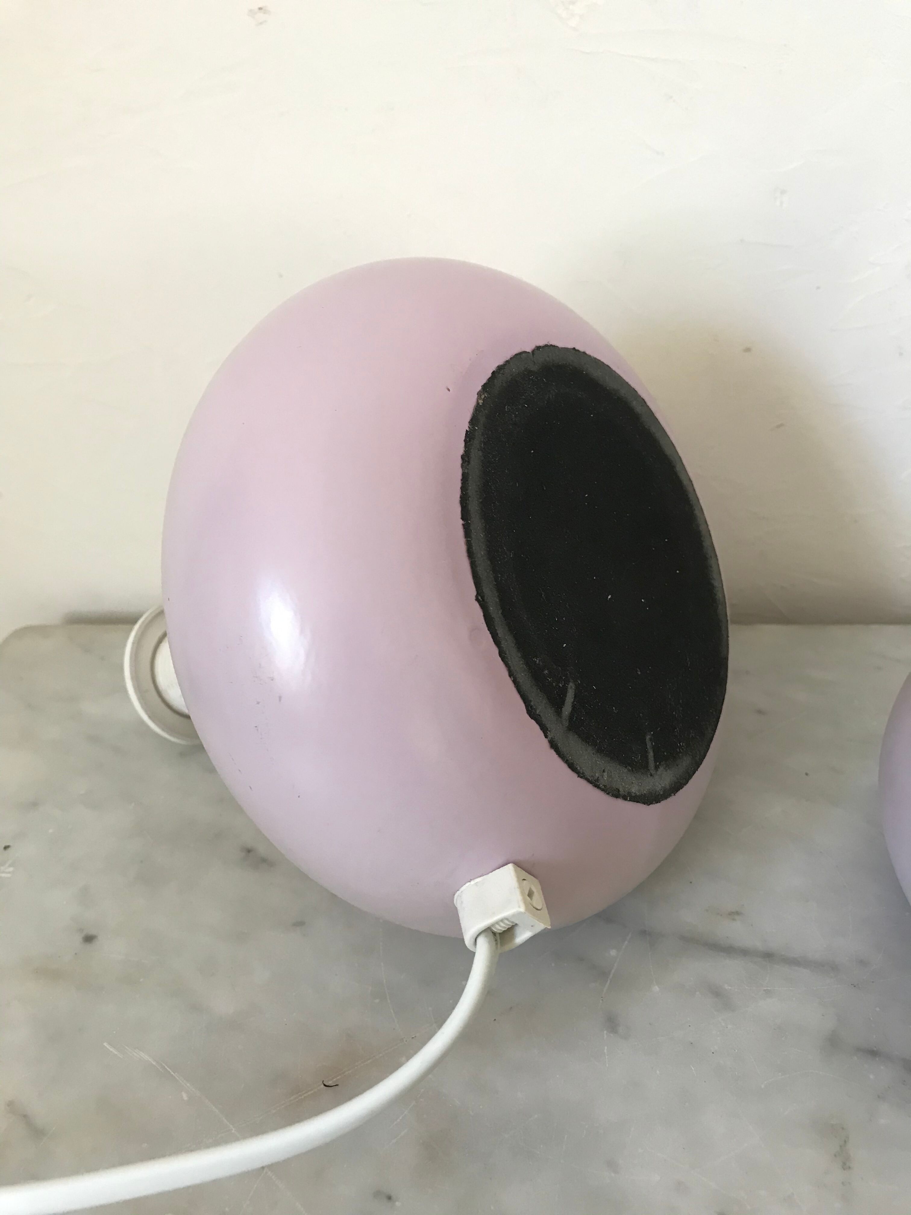 Pair of ceramic bedside lamp feet