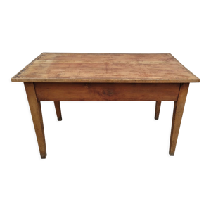 Table de ferme en fruitier 2 tiroirs