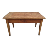 Farmhouse table in fruit tree 2 drawers period 1900 -1m27