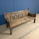 Grand banc en bois antique espagnol du 19ème siècle