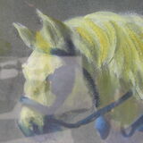 Draught horse signed Elsa Desportes