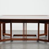 Beautiful and luxurious large square Art Deco design coffee table