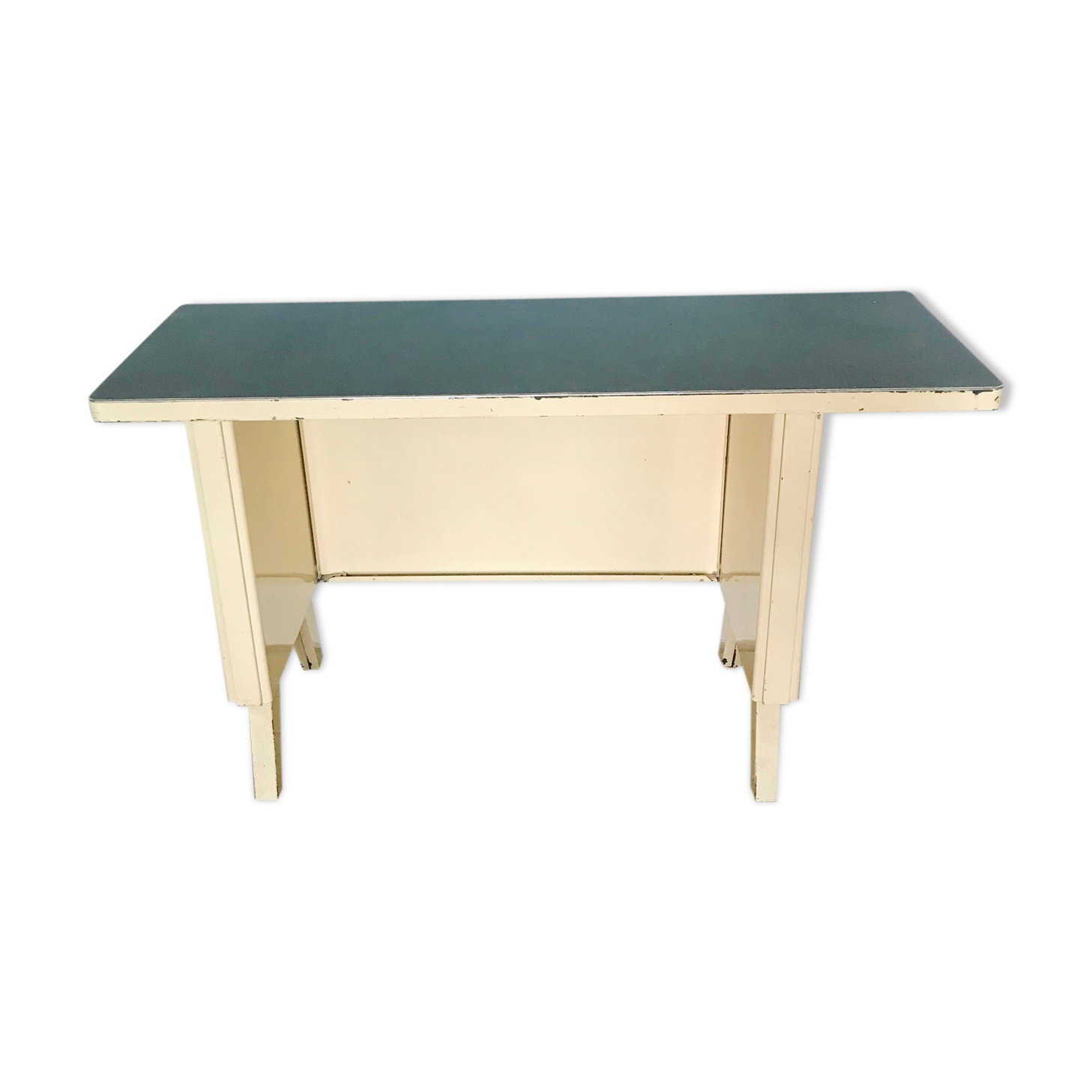 Metal and formica industrial desk