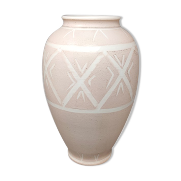 1960s Pink Vase in Ceramic by Deruta