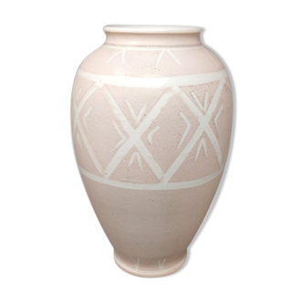 1960s Pink Vase in Ceramic by Deruta