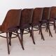 Ensemble de 6 chaises de salle à manger par R. Hofman pour TON, modèle 514, années 1960, retapissées