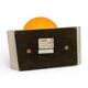 Paire de lampes Space Age eyeball orange par Massive Belgique