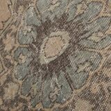 Vintage Turkish rug from Oushak, hand-woven 115x383 cm