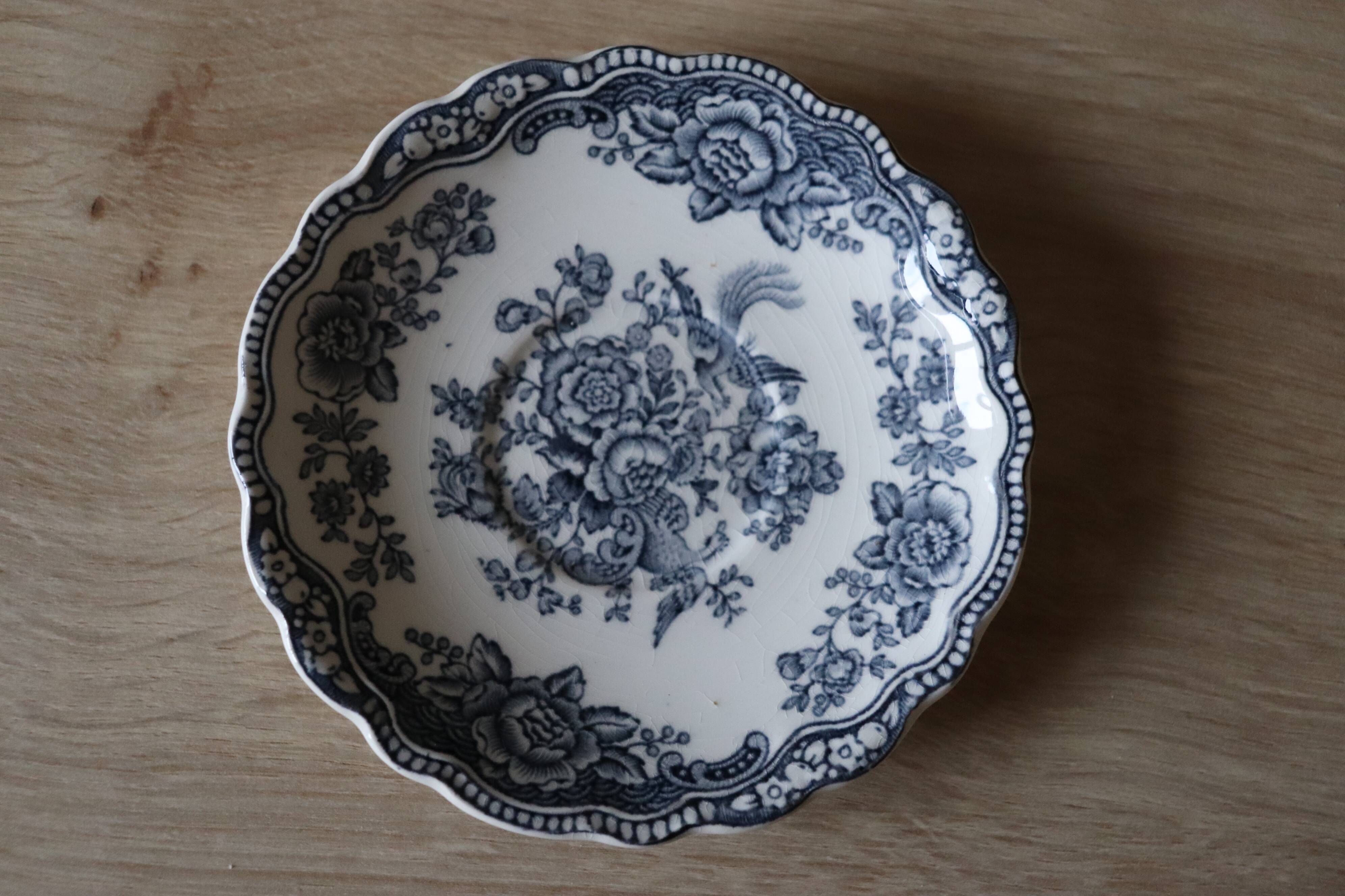 Service à café "Bristol" Crown Ducal, complet, Porcelaine anglaise de 1930