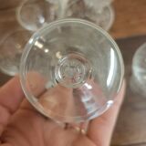 8 glasses Baccarat drops of water