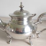 Teapot, coffee maker in silver metal