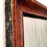 Large Mahogany Art Deco mirror around 1930 135 X 99 cm