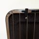 Lot 4 chrome metal chairs, black velvet cushion